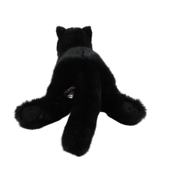 Bearington Black Cat Plush Stuffed Animal Green Eyes Toy, Collectible Realistic - Picture 7 of 16